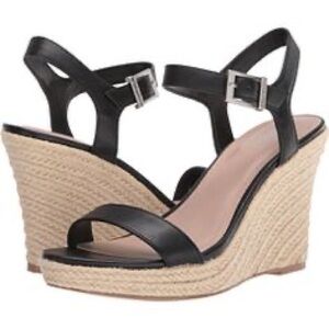 Charles by Charles David Rattan Wedge in Black